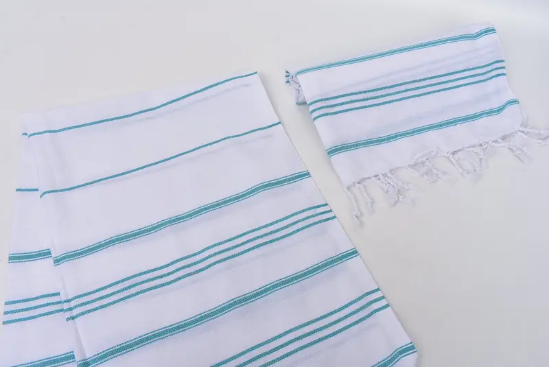 40x24 Pamuklu çizgili havlu, monogramlı el havlu, küçük banyo havlu, Türk havlu monogramı, Türk havlu el havlu, bekarlığa veda hediyeleri - 7