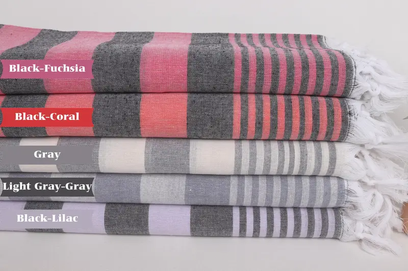 Valentines Gift, 68x36 Cotton Striped Towel, Beach Theme Wedding Gift, Soft towel, Bridal Shower Favors, Spa Gift Towel, Spa Towel, Bridesmaid Gifts - 1