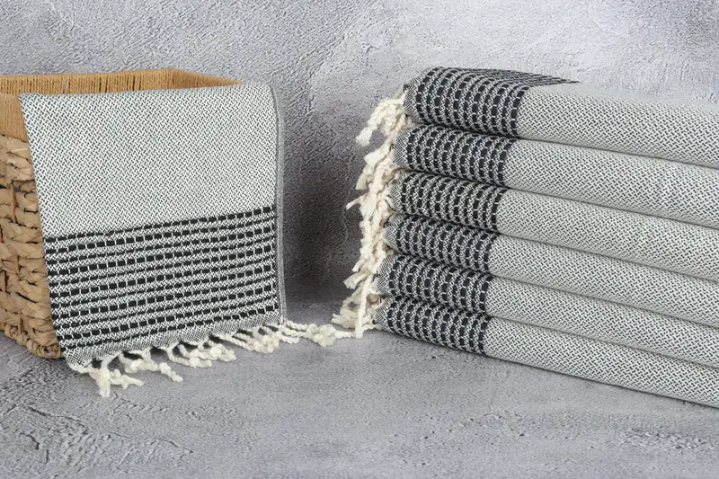 Wedding Gift, Personalized Gifts, Holiday Towel, Gift For Boyfriend, Custom Name Towel, Spa Towel, 40x20 Cotton Striped Towel, Small Bath Towels - 3