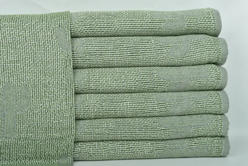 Bachelorette Party Favors, Gift For Best Friend, 50x48 Cotton Cactus Design Towel, Turkish Throw Blanket, Boho Throw Blankets, Decorative Blanket - 2