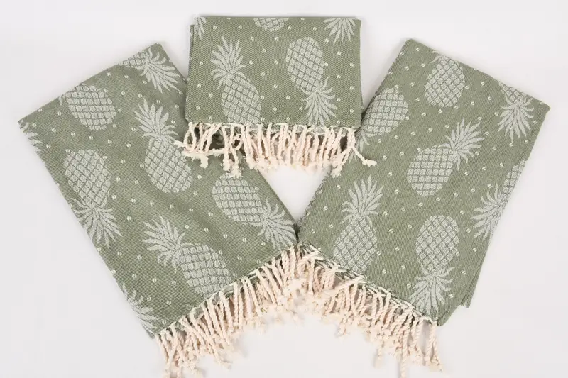Wedding Shower Gift, Bachelorette Towel, 80x40 Cotton Pineapple Design Towel, Friends Beach Towel, Gift For Her, Turkish towel, Quick-dry peshtemal - 7