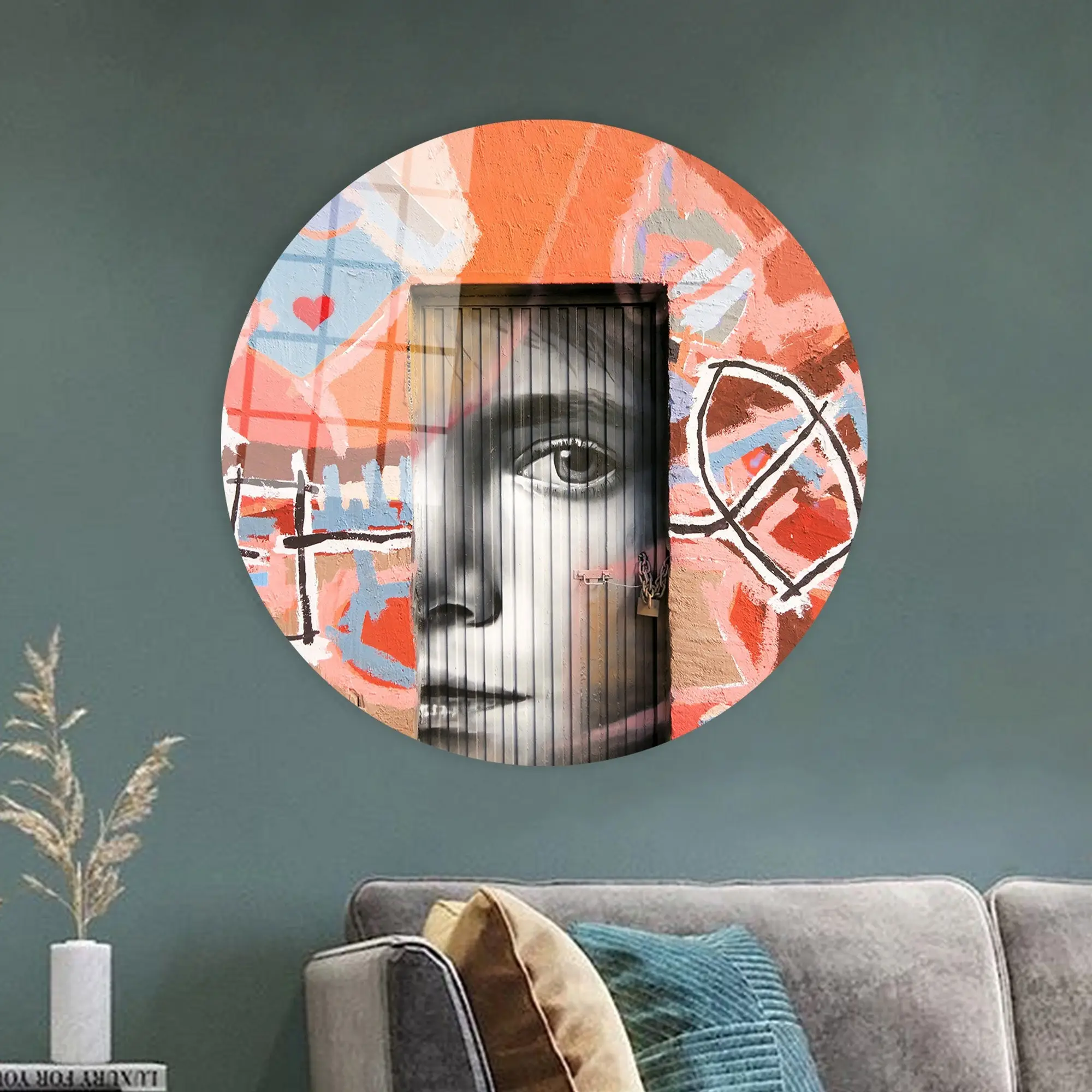 Vibrant Graffiti Street Art Canvas - Contemporary Printed Masterpiece - 1