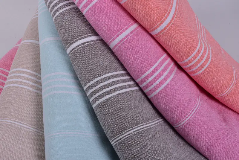 Monogram Turkish Towel, Personalized Gift For Him, Personalized Wedding Gift, Hammam towel, 70x36 Cotton Striped Terry Towel, Summer Gift Ideas - 5