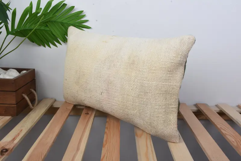 Interior Designer Pillow, Boho Pillow Sham Cover, Retro Throw Cushion Cover, Cushion Case, 12x20 Beige Pillow Case, Turkish Pillow - 5