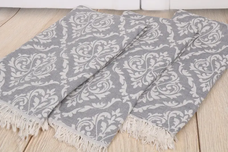 68x36 Cotton Baroque Towel, Beach Size Towel, Best Friend Christmas Gift, Bridal Shower Favors, Monogrammed Beach Towel, Personalized Turkish Towel - 7