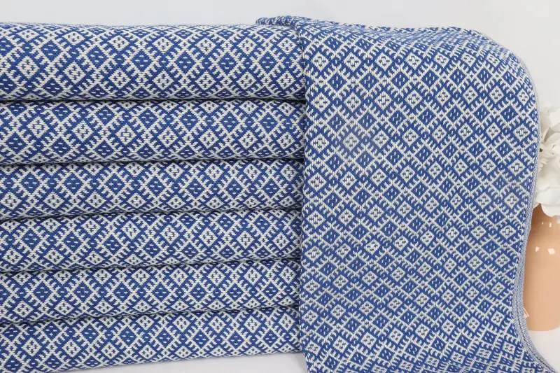 Monogram Hand Towel, 38x20 Cotton Diamond Towel, Bachelorette Party Items, Small Bath Towels, Personalized Kitchen Towel, Personalized Turkish Towel - 2