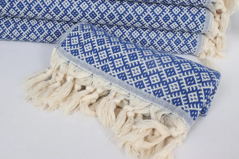 Monogram Hand Towel, 38x20 Cotton Diamond Towel, Bachelorette Party Items, Small Bath Towels, Personalized Kitchen Towel, Personalized Turkish Towel - 4