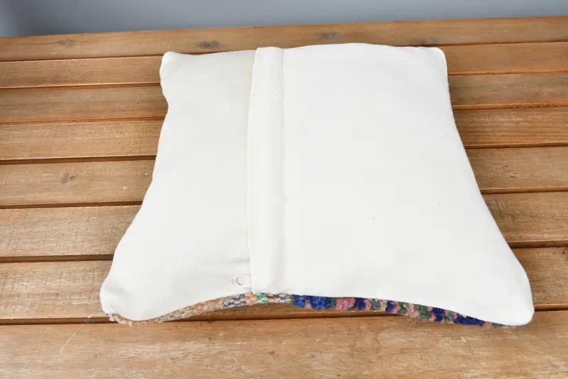 Home Decor Pillow, Living Room Throw Pillow, 12x12 Blue Pillow Sham, Vintage Cushion Case, Gift Pillow, Pillow Cover, Antique Pillows - 5