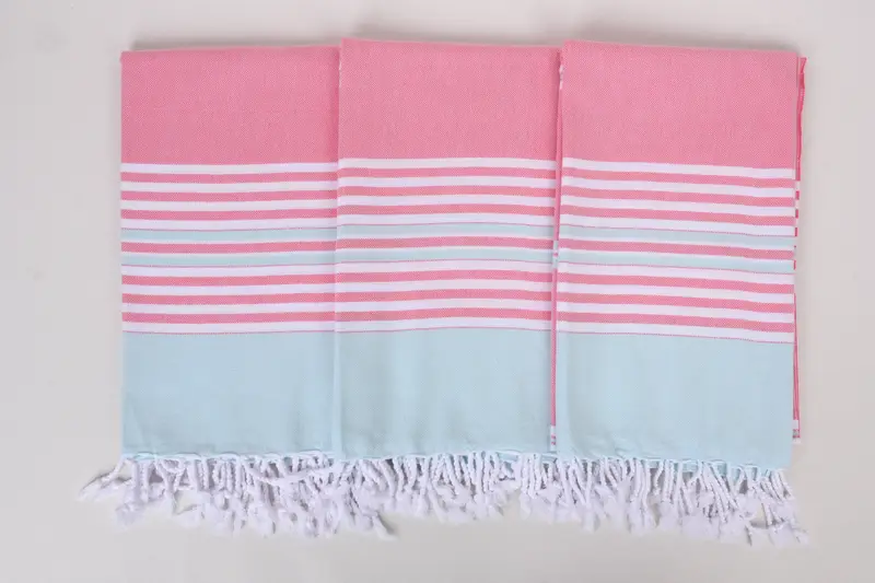 Pool Towels, Personalized Wedding Gift, Lightweight Turkish towel, Bridesmaid Gifts Personalized, Beach Towel Bulk, 68x40 Cotton Striped Towel - 7