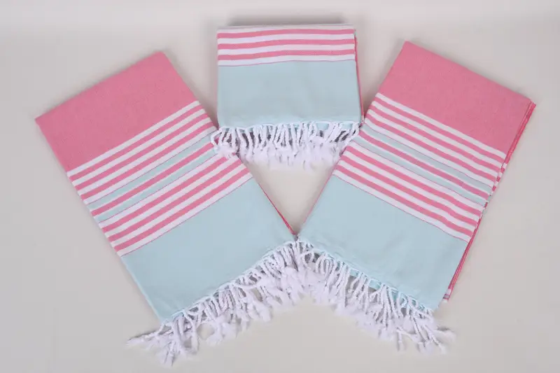 Pool Towels, Personalized Wedding Gift, Lightweight Turkish towel, Bridesmaid Gifts Personalized, Beach Towel Bulk, 68x40 Cotton Striped Towel - 6