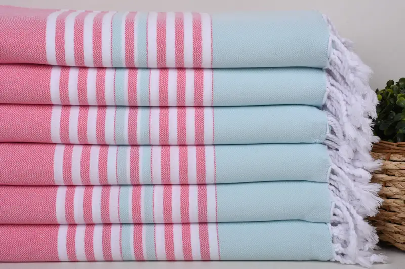 Pool Towels, Personalized Wedding Gift, Lightweight Turkish towel, Bridesmaid Gifts Personalized, Beach Towel Bulk, 68x40 Cotton Striped Towel - 2