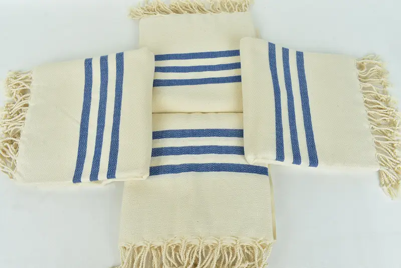 Summer Towel, Spa Gift Towel, Bachelor Gifts, Hammam Towel USA, Halloween Gifts, Peshtemal Towel, 70x40 Cotton Striped Towel, Embroidered Towel - 6