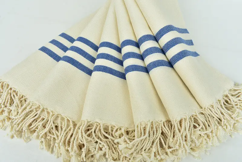 Summer Towel, Spa Gift Towel, Bachelor Gifts, Hammam Towel USA, Halloween Gifts, Peshtemal Towel, 70x40 Cotton Striped Towel, Embroidered Towel - 4
