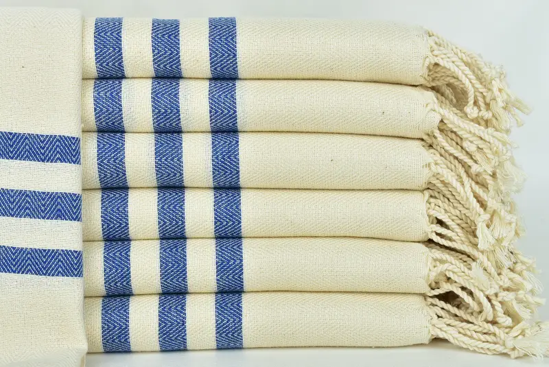 Summer Towel, Spa Gift Towel, Bachelor Gifts, Hammam Towel USA, Halloween Gifts, Peshtemal Towel, 70x40 Cotton Striped Towel, Embroidered Towel - 1