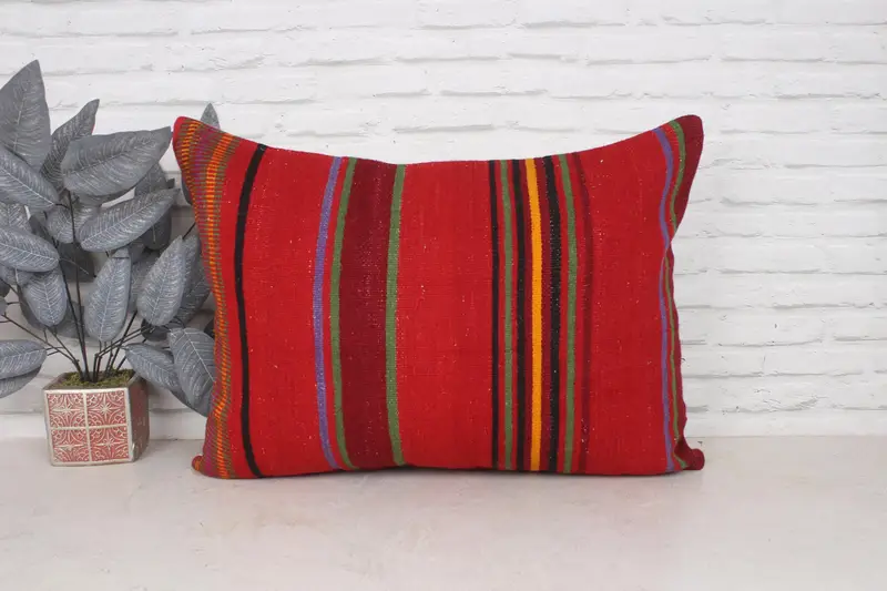 Pillow for Couch, 20x28 Red Pillow Case, Cushion, Interior Designer Pillow, Gift Pillow, Armchair Pillow Sham, Seat Cushion Case - 1