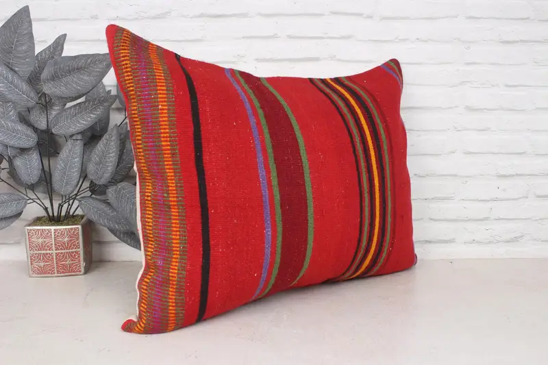 Pillow for Couch, 20x28 Red Pillow Case, Cushion, Interior Designer Pillow, Gift Pillow, Armchair Pillow Sham, Seat Cushion Case - 3