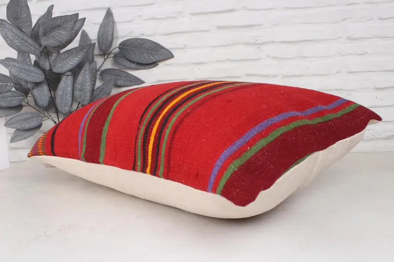 Pillow for Couch, 20x28 Red Pillow Case, Cushion, Interior Designer Pillow, Gift Pillow, Armchair Pillow Sham, Seat Cushion Case - 6