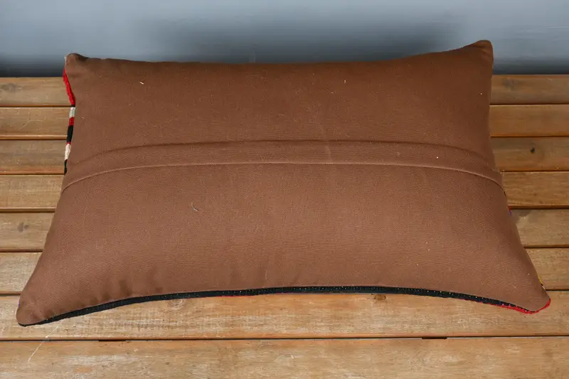 Cushion Case, Turkish Pillow, Vintage Throw Pillow Case, Interior Designer Pillow, Outdoor Patio Cushion Cover, 16x24 Red Pillow Sham, Boho Pillow - 5