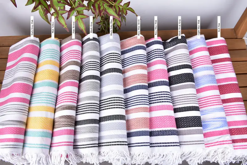 Bridemaids Beach Towel, Turkish Towel Beach Towel, 70x40 Cotton Striped Towel, Grandma Gift, Sand-free towel, Sand-resistant towel, Bridesmaid Gifts - 2