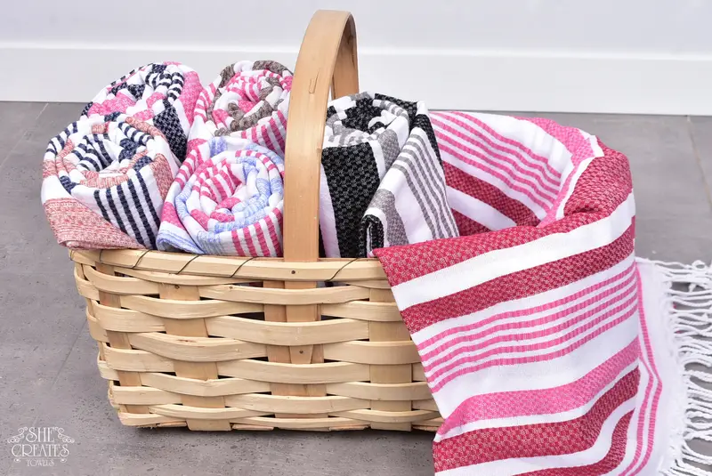 Bridemaids Beach Towel, Turkish Towel Beach Towel, 70x40 Cotton Striped Towel, Grandma Gift, Sand-free towel, Sand-resistant towel, Bridesmaid Gifts - 7
