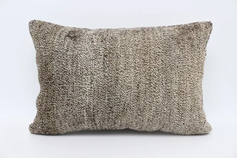 16x24 Brown Pillow Cover, Pillow Sham, Accent Pillow Case, Interior Designer Pillow, Turkish Kilim Pillow, Throw Kilim Pillow, Patio Pillow Case - 1