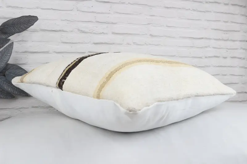 Turkish Pillow, Pillow, 24x24 White Cushion Cover, Outdoor Bolster Cushion Cover, Vintage Kilim Throw Pillow, Christmas Pillow, Vintage Pillow - 7