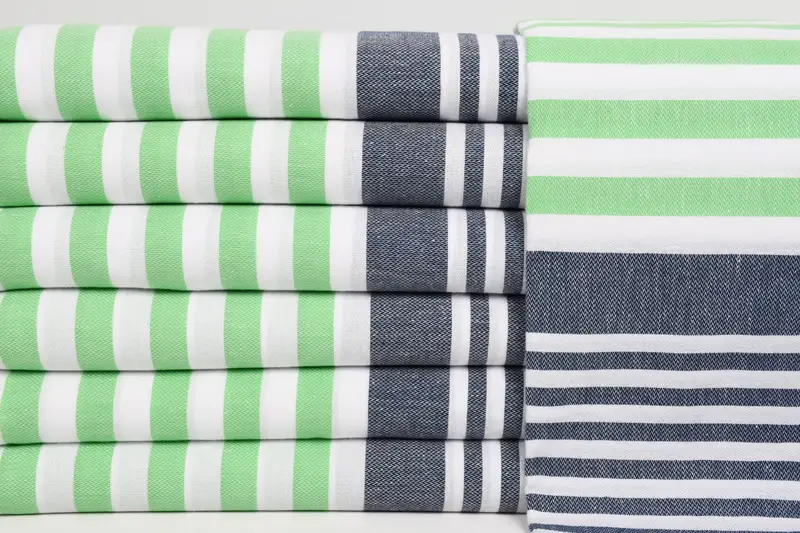Summer Gift Ideas, Bridesmaid Gift, 68x36 Cotton Striped Towel, Handmade Gift, Housewarming Gift, Custom Towel Beach, Custom Beach Towel, Gift Towel - 1