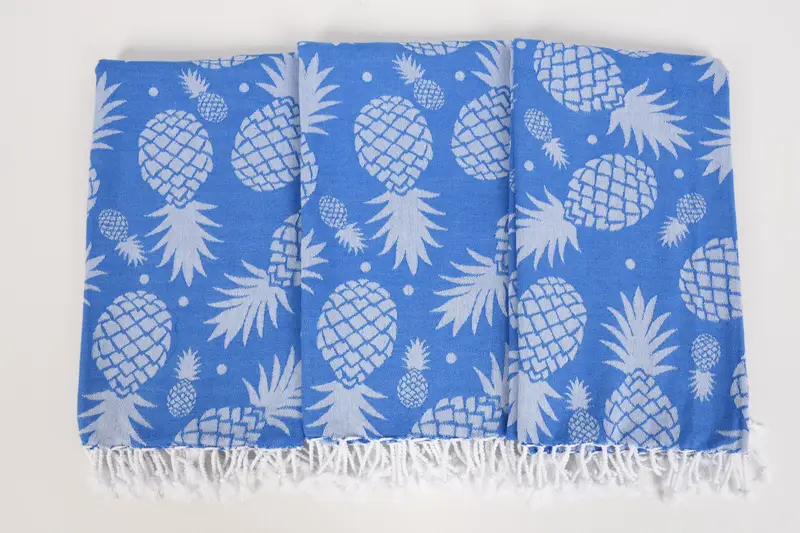 Bachelorette Party Gifts, Gift For Bride, 70x36 Cotton Pineapple Design Towel, Hammam Towel USA, Soft towel, Quick-dry towel, Custom Towel Beach - 7
