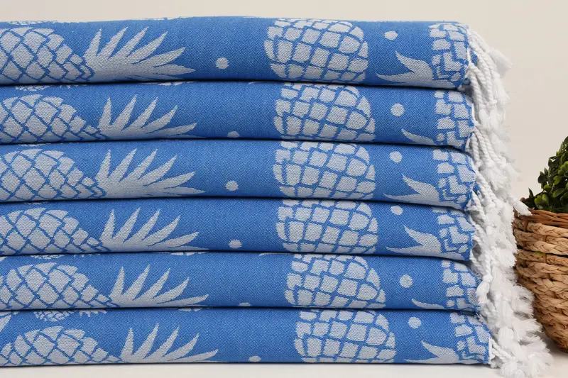 Bachelorette Party Gifts, Gift For Bride, 70x36 Cotton Pineapple Design Towel, Hammam Towel USA, Soft towel, Quick-dry towel, Custom Towel Beach - 2