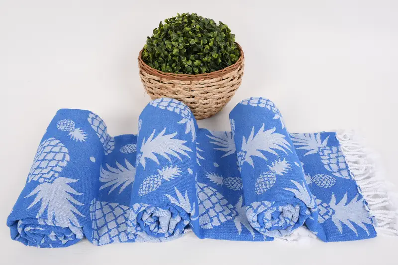 Bachelorette Party Gifts, Gift For Bride, 70x36 Cotton Pineapple Design Towel, Hammam Towel USA, Soft towel, Quick-dry towel, Custom Towel Beach - 8