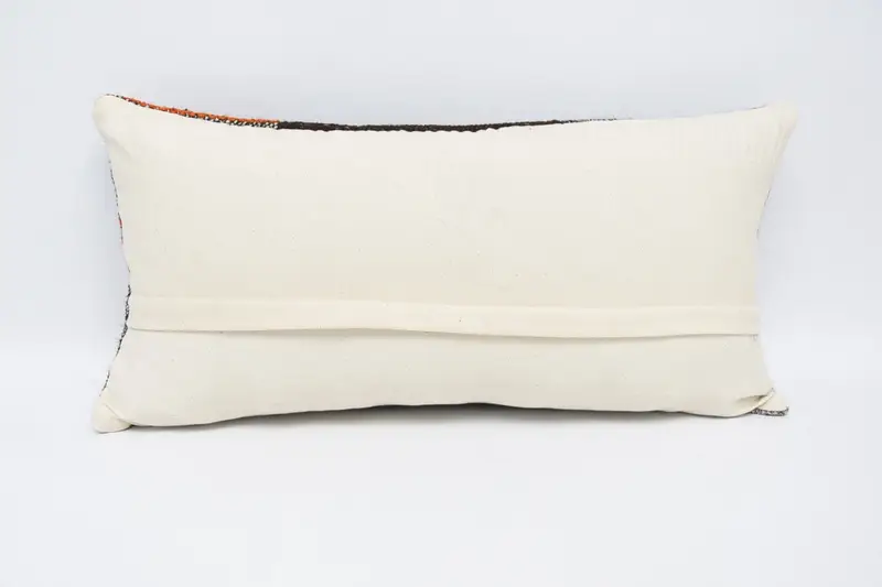 12x24 Brown Pillow, Bed Pillow Case, Turkish Kilim Pillow, Handmade Throw Pillow, Boho Pillow, Pillow for Sofa, Pillow Case, Tribal Cushion Cover - 6