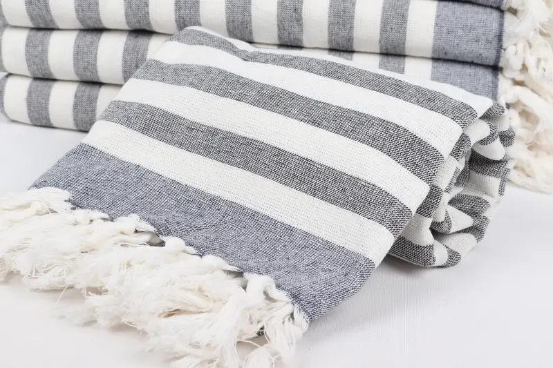 Absorbent Turkish towel, Cute Beach Towel, Bachelorette Gifts, Mother Of The Groom Gift, 68x40 Cotton Striped Terry Towel, Absorbent towel - 4