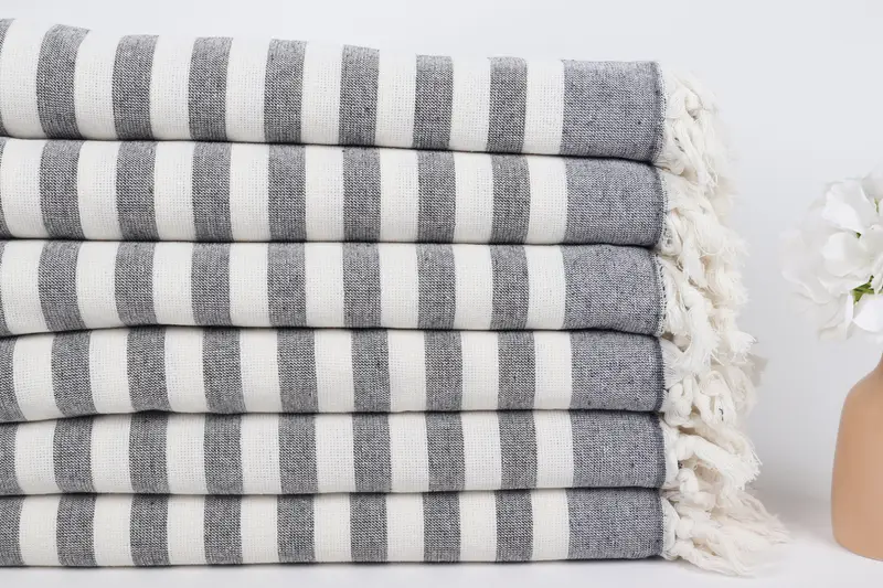 Absorbent Turkish towel, Cute Beach Towel, Bachelorette Gifts, Mother Of The Groom Gift, 68x40 Cotton Striped Terry Towel, Absorbent towel - 3