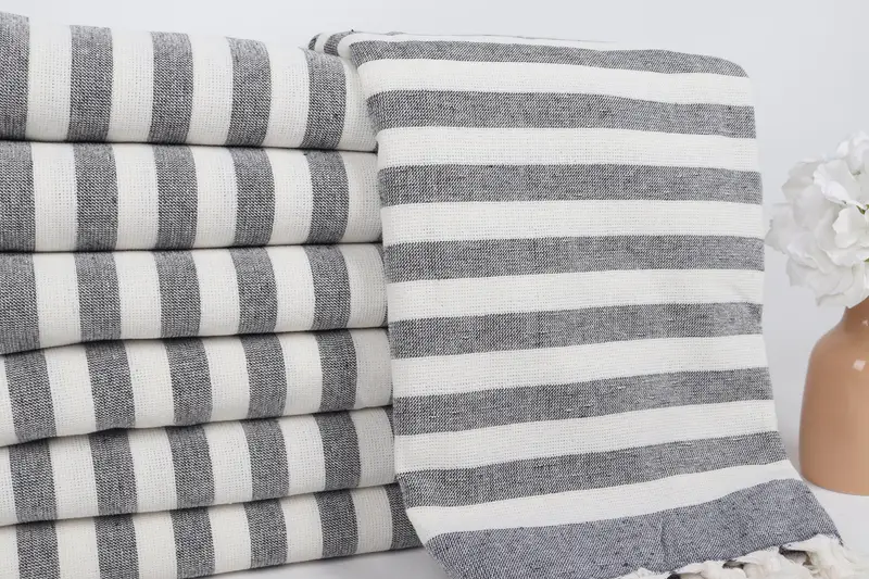 Absorbent Turkish towel, Cute Beach Towel, Bachelorette Gifts, Mother Of The Groom Gift, 68x40 Cotton Striped Terry Towel, Absorbent towel - 2