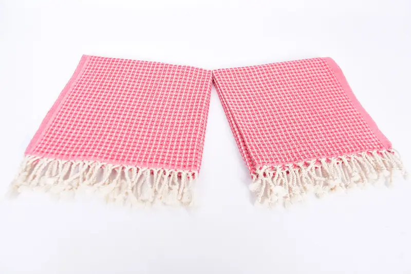 44x22 Cotton Waffle Towel, Summer Gift, Wedding Gift, Gift For Wedding Day, Christmas Favors, Organic Towel, Personalized Gift, Small Bath Towels - 6