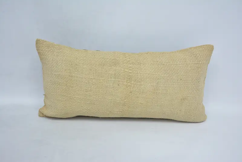 Southwestern Pillow Sham, Gift Pillow, Vintage Pillow, Cotton Pillow Cover, Pillow for Couch, Pillow Case, 12x24 Beige Pillow Cover - 1