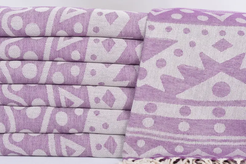 Turkish Towel Beach, Bachelorette Party Decorations, Embroidered Towel, Bulk Order Towel, 70x40 Cotton Round Pattern Towel, Anniversary Gift For Her - 3