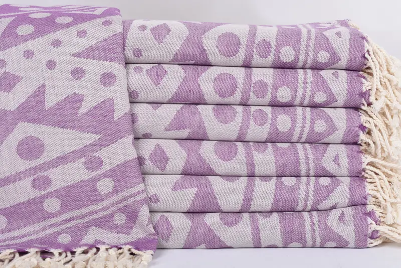 Turkish Towel Beach, Bachelorette Party Decorations, Embroidered Towel, Bulk Order Towel, 70x40 Cotton Round Pattern Towel, Anniversary Gift For Her - 2