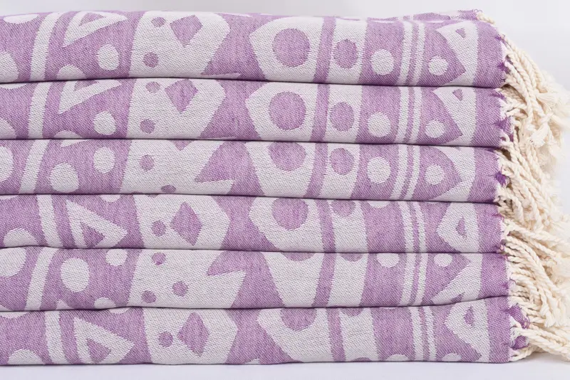 Turkish Towel Beach, Bachelorette Party Decorations, Embroidered Towel, Bulk Order Towel, 70x40 Cotton Round Pattern Towel, Anniversary Gift For Her - 4