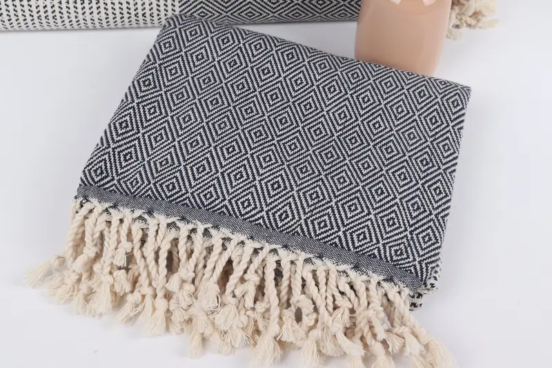 Extra large Turkish bath towel, Personalized Beach Towel, Best Friend Gift Ideas, Turkish towel, Quick-Dry Beach Towel, 70x40 Cotton Chevron Towel - 5