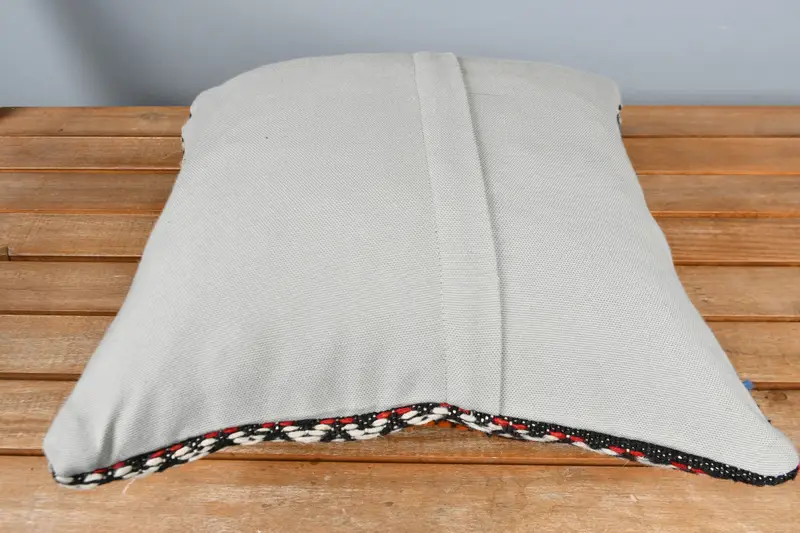 16x16 Orange Cushion Case, Home Decor Pillow, Pillow, Kilim Cushion Sham, Couch Pillow, Aztec Pillow, Turkish Kilim Pillow - 5