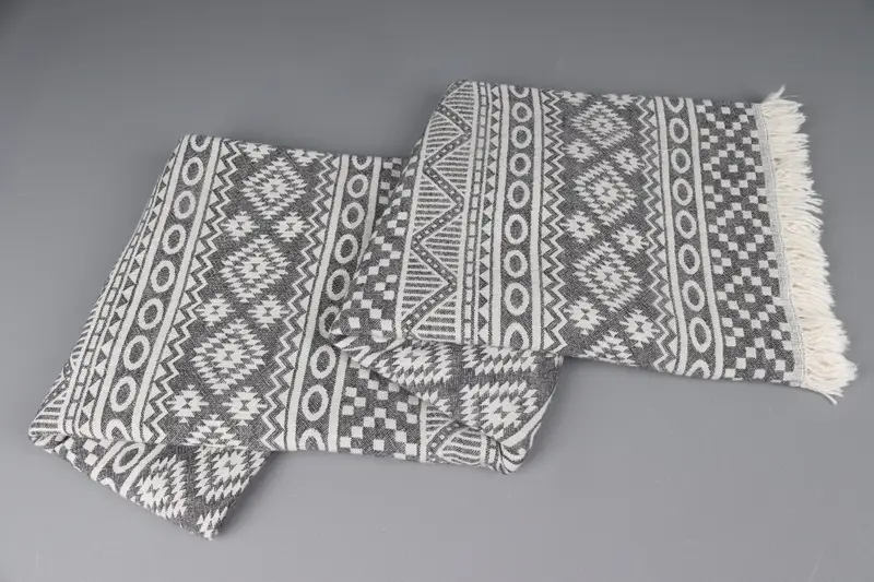 Turkish hand towel, Monogram Beach Towel, 68x36 Cotton Geometric Towel, Bridal Shower Gifts, Summer Towel, Custom Turkish Towel, Travel towel - 8