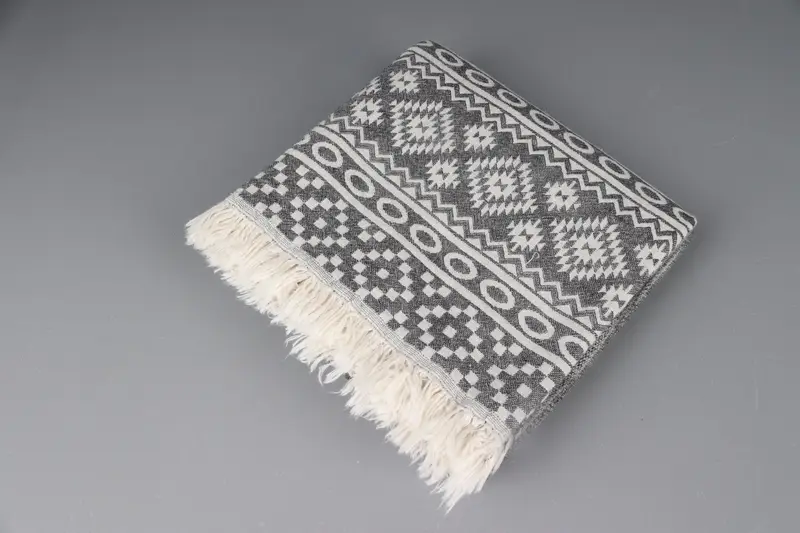 Turkish hand towel, Monogram Beach Towel, 68x36 Cotton Geometric Towel, Bridal Shower Gifts, Summer Towel, Custom Turkish Towel, Travel towel - 7