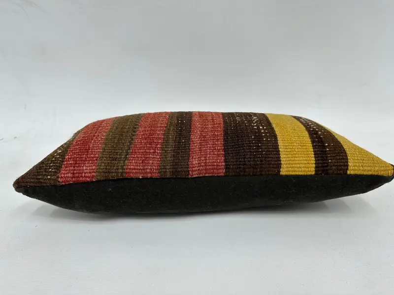 Cushion Cover, Handmade Kilim Cushion, 8x16 Red Cushion Cover, Interior Designer Pillow, Home Decor Pillow, Decorative Cushion Case - 5