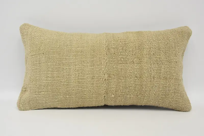 Home Decor Pillow, 8x16 Beige Pillow Case, Pillow for Sofa, Cushion Cover, Vintage Kilim Pillow Pillow Cover, Ottoman Pillow Sham, Antique Pillows - 1