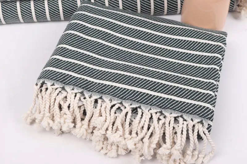 Bridesmaid Towel, Gym Towel, 70x40 Bamboo Striped Towel, Personalized Gift For Him, Soft towel, Bridesmaid Gift Towel, Personalized Wedding Gift - 5