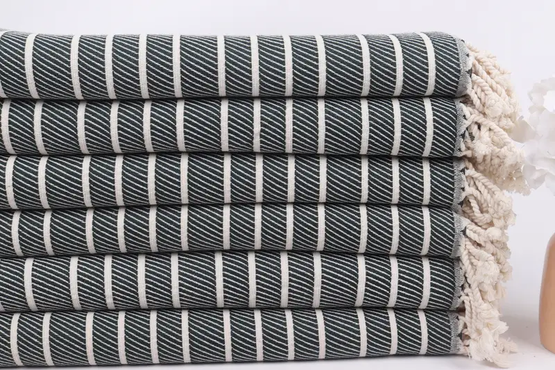 Bridesmaid Towel, Gym Towel, 70x40 Bamboo Striped Towel, Personalized Gift For Him, Soft towel, Bridesmaid Gift Towel, Personalized Wedding Gift - 3