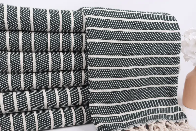 Bridesmaid Towel, Gym Towel, 70x40 Bamboo Striped Towel, Personalized Gift For Him, Soft towel, Bridesmaid Gift Towel, Personalized Wedding Gift - 2