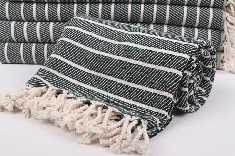 Bridesmaid Towel, Gym Towel, 70x40 Bamboo Striped Towel, Personalized Gift For Him, Soft towel, Bridesmaid Gift Towel, Personalized Wedding Gift - 4