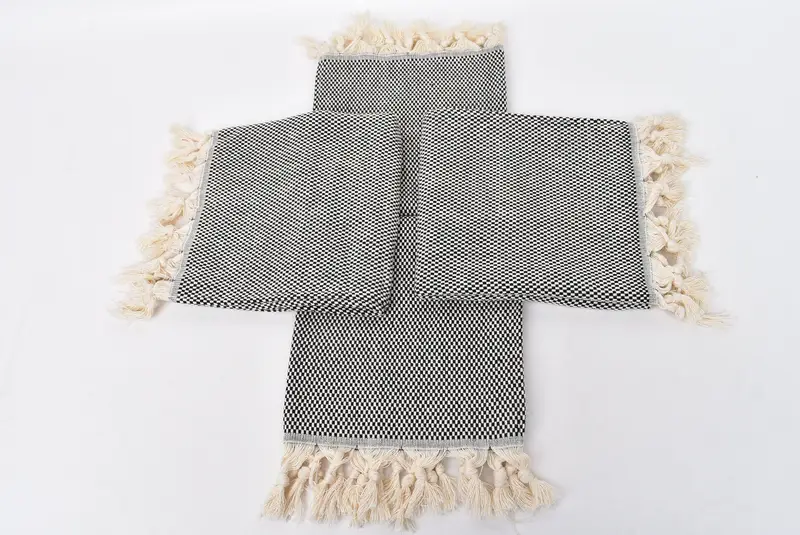 Türk çay havlu, küçük banyo havlu, özel çay havlu, 40x18 pamuklu polka nokta havlu, banyo havlu, plaj teması düğün hediyesi, nedime havlu - 6